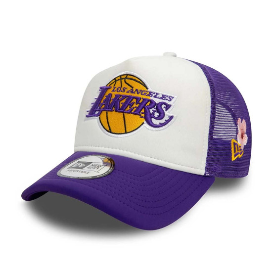 New Era Καπέλο LA Lakers NBA Flower 9FORTY A-Frame Trucker Adjustable Cap